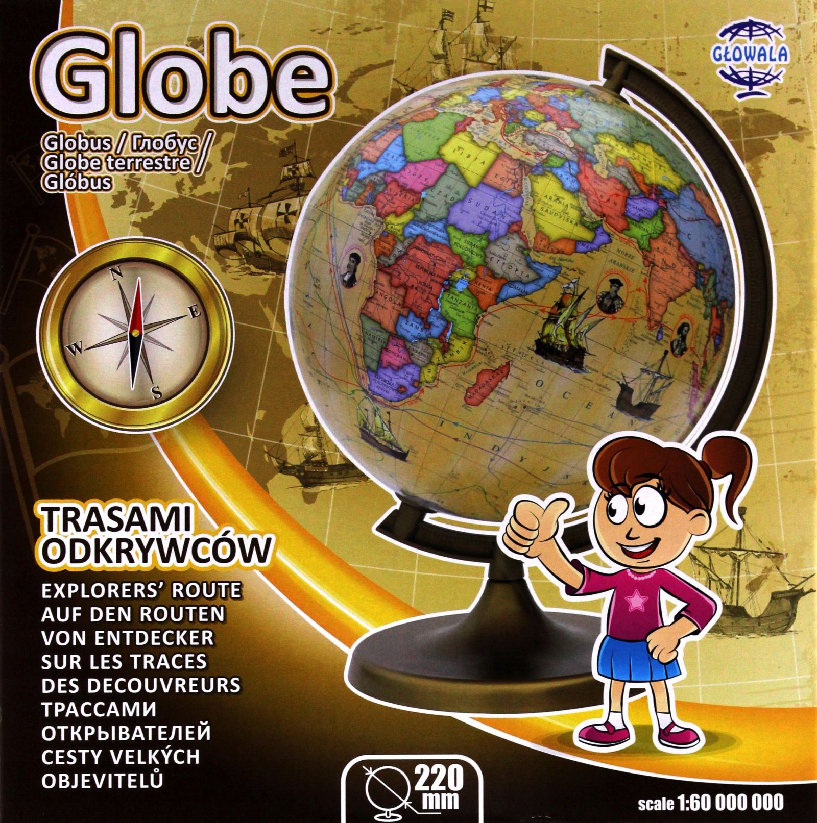 

Globus 220 Trasami Odkrywców