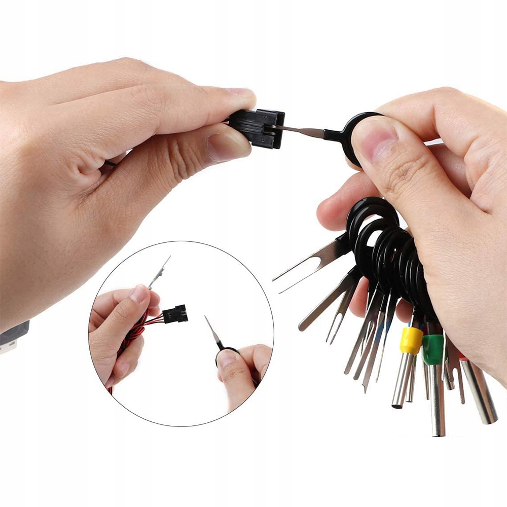 ZŁĄCZY KABLOWYCH PIN RELEASE KEY EXTRACTOR ZESTAW 41SZT Marka inna