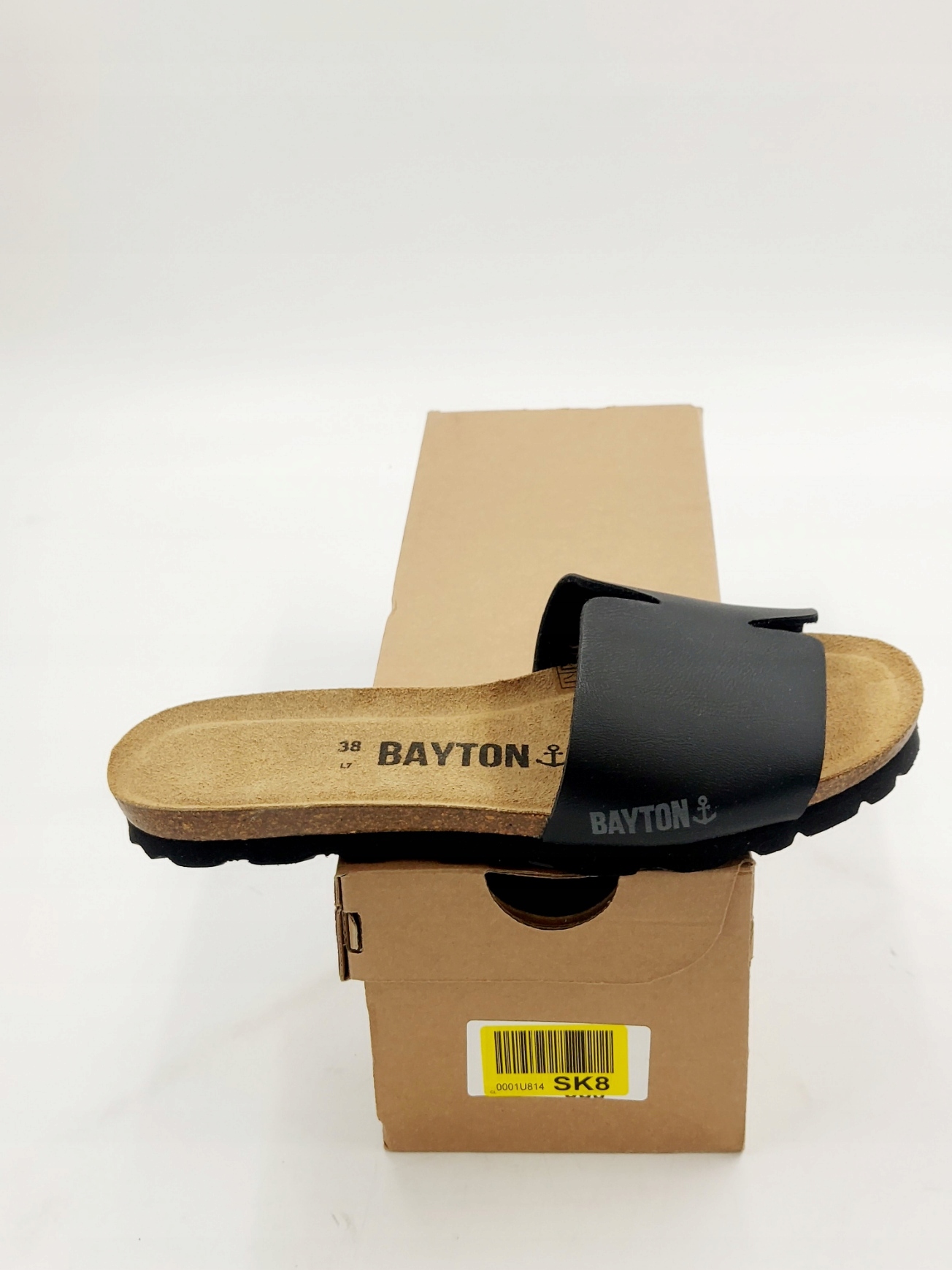 Klapki damskie profilowane BAYTON czarne R.38 BA8S Marka Bayton