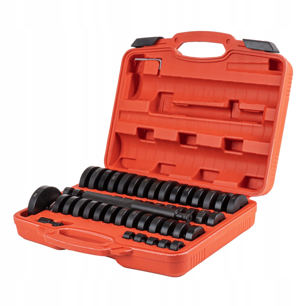 Sada nástrojů pro montáž a stahování ložiskových pouzder a těsnění 52 ks.