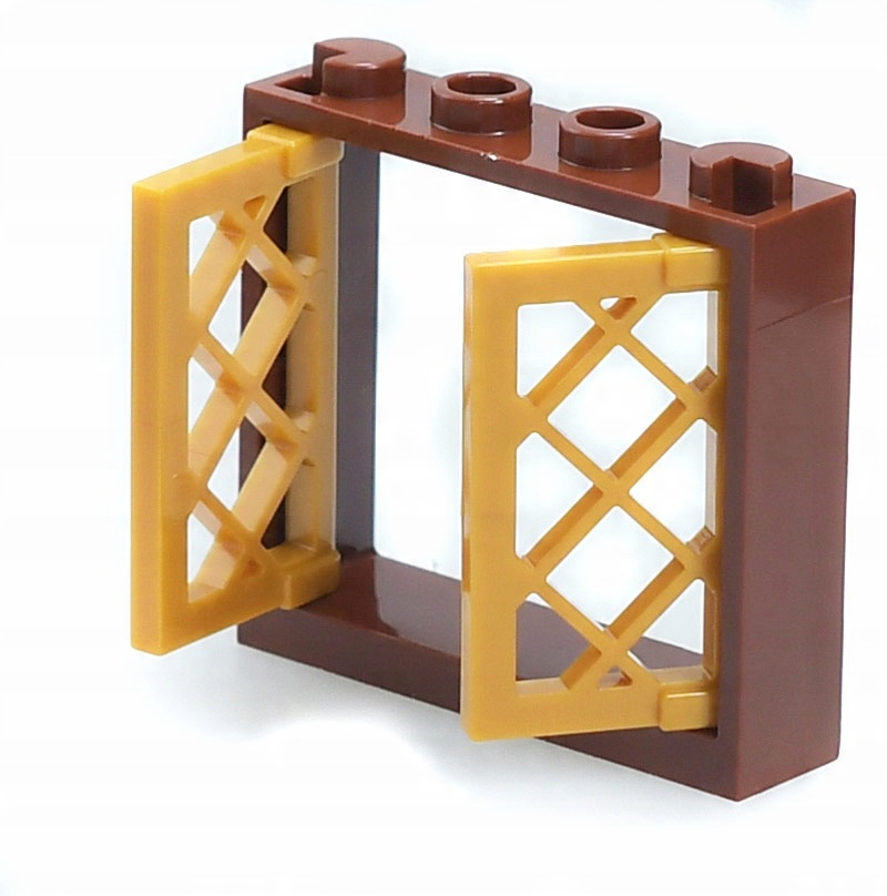 

Lego Okno zamkowe okiennice 60594 60607 brąz złoto
