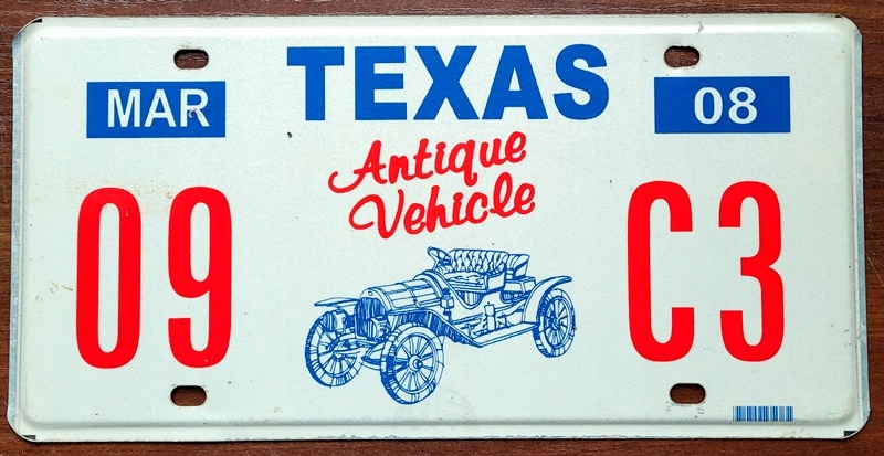 Texas - tablica rejestracyjna z USA