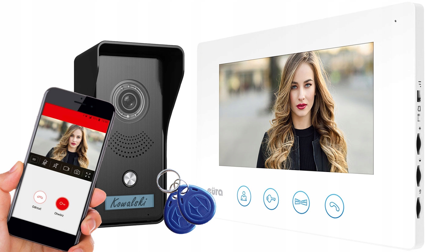 

Wideodomofon WiFi Video Domofon Ip Czytnik Kart