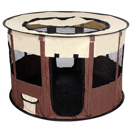 Pet Round ohrádka pro psy hnědá balení 1 ks