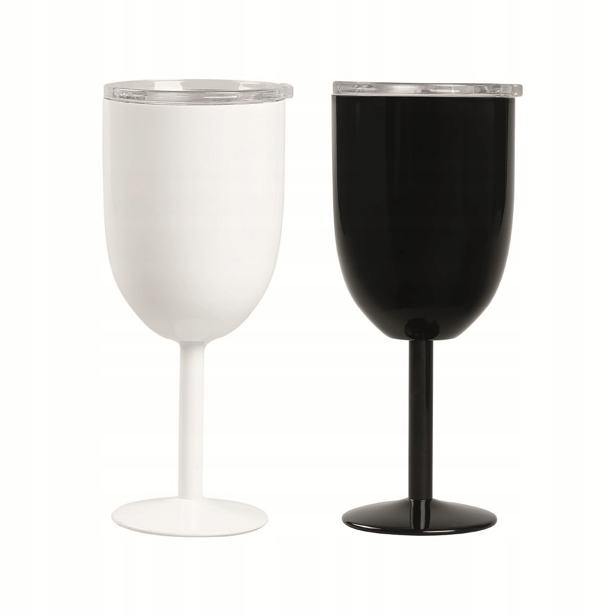 Sada 2 x termosklenic na víno Ronne 360 Ml bílá a černá Homla