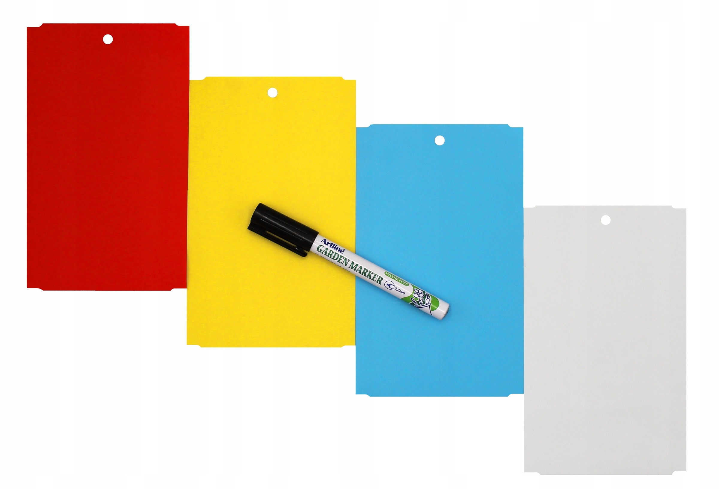 Marker Přívěsky 4 Barvy pro popis rostlin 163,5x100 mm (100x163,5) 400 ks