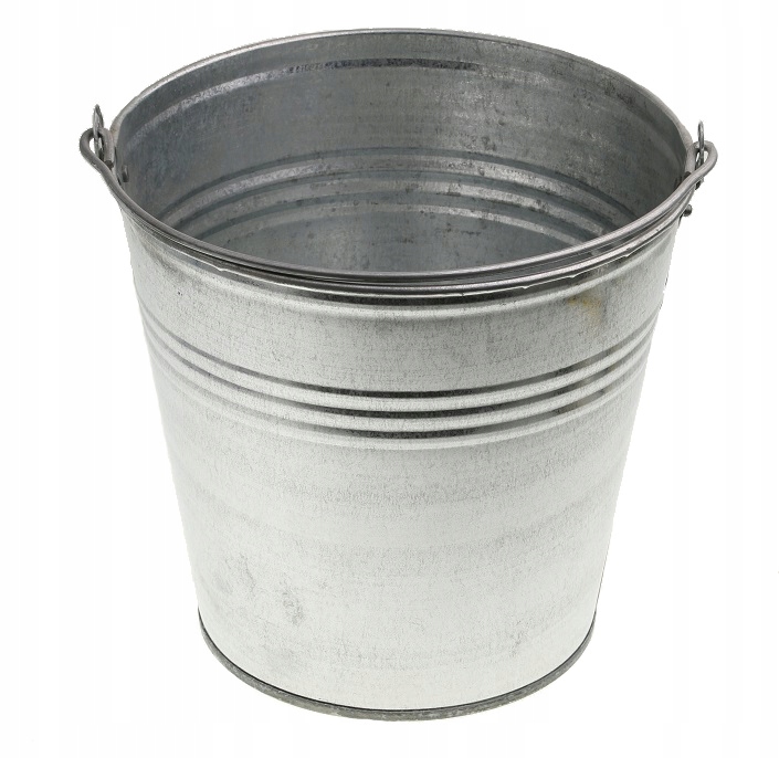 WIADRO OCYNKOWANE GOSPODARCZE 10 L METALOWE