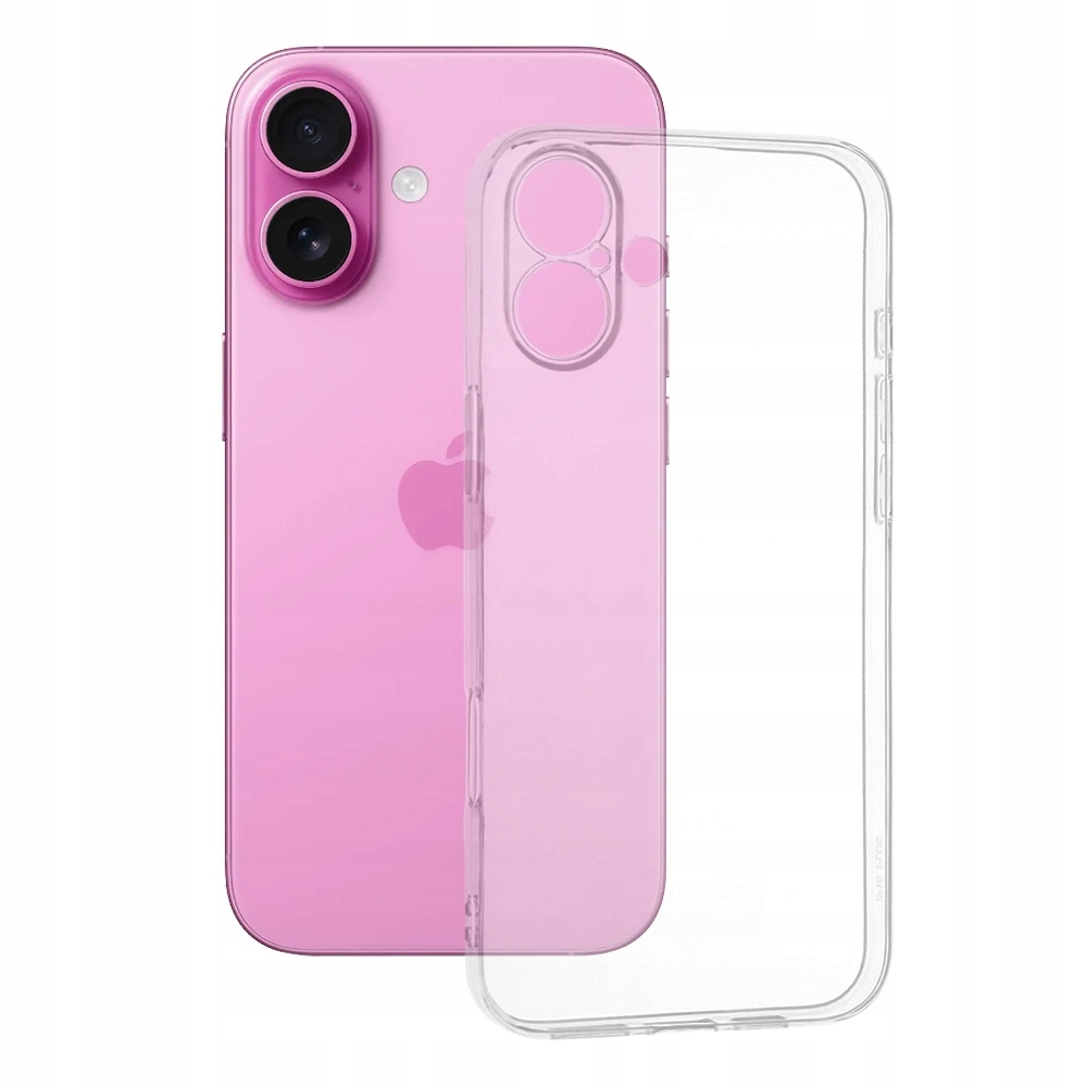 Techsuit Clear Silicone etui na iPhone 16 Plus – przezroczyste