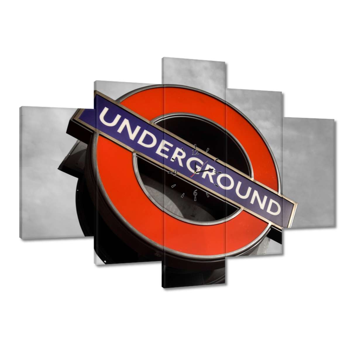 Nástenné hodiny 150x105 Znamenie Underground Londýn