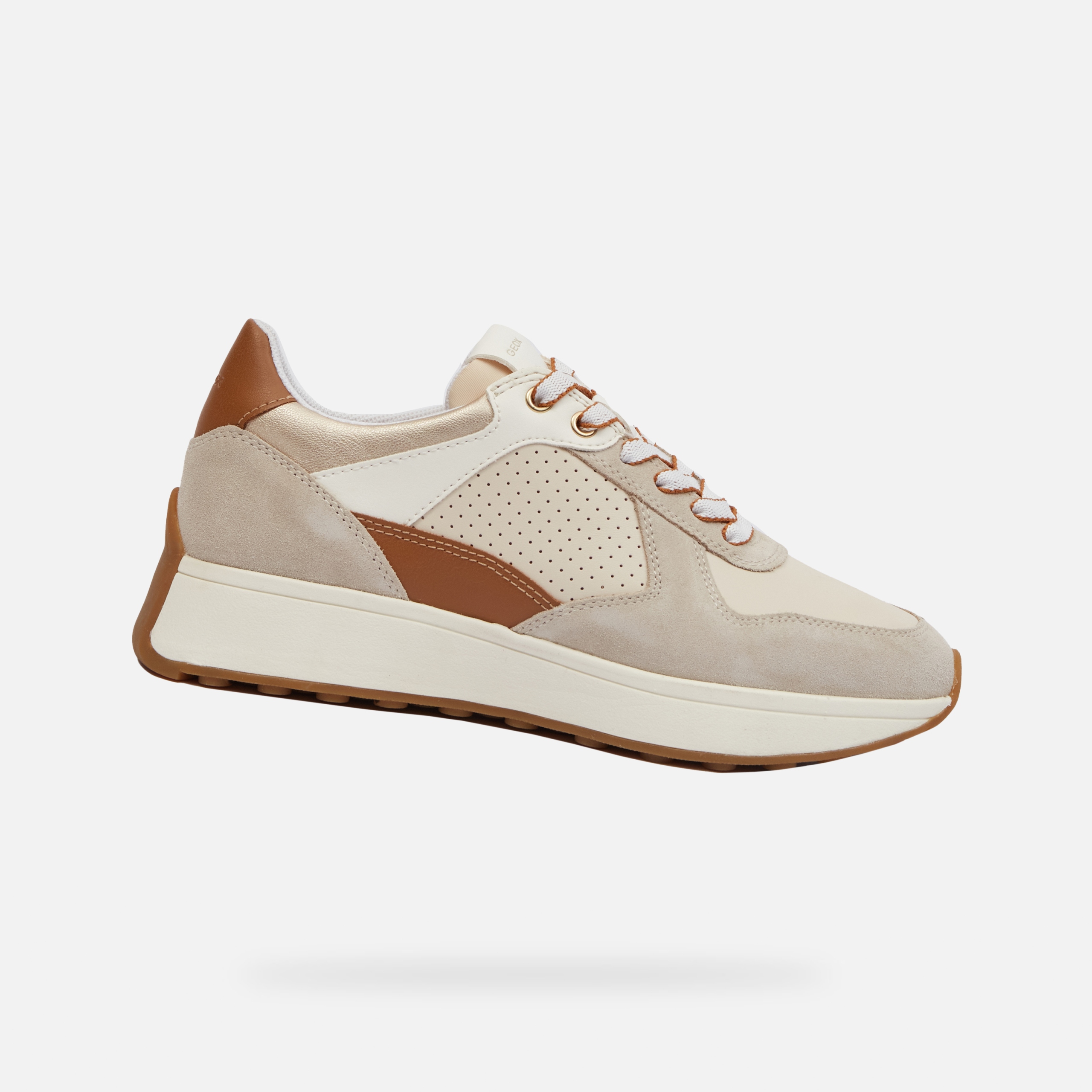 Krémové dámské tenisky Geox Amabel