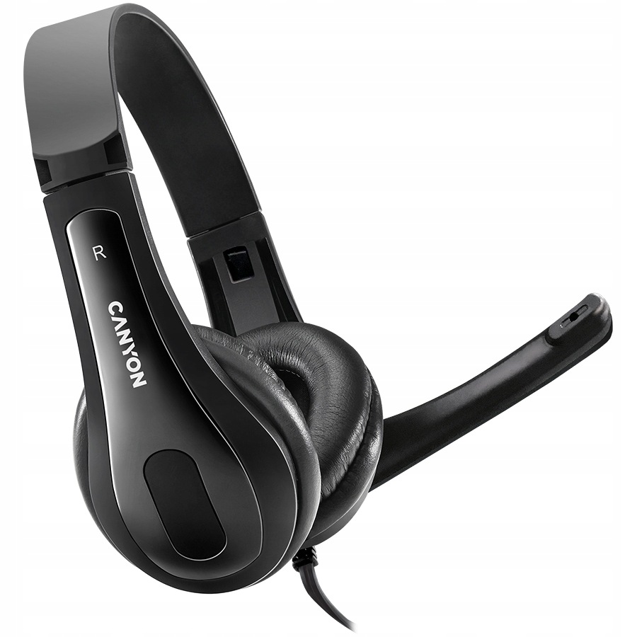 Canyon Słuchawki Nauszne Przewodowe Headset Mikrofon Do Pc Komputer Laptop