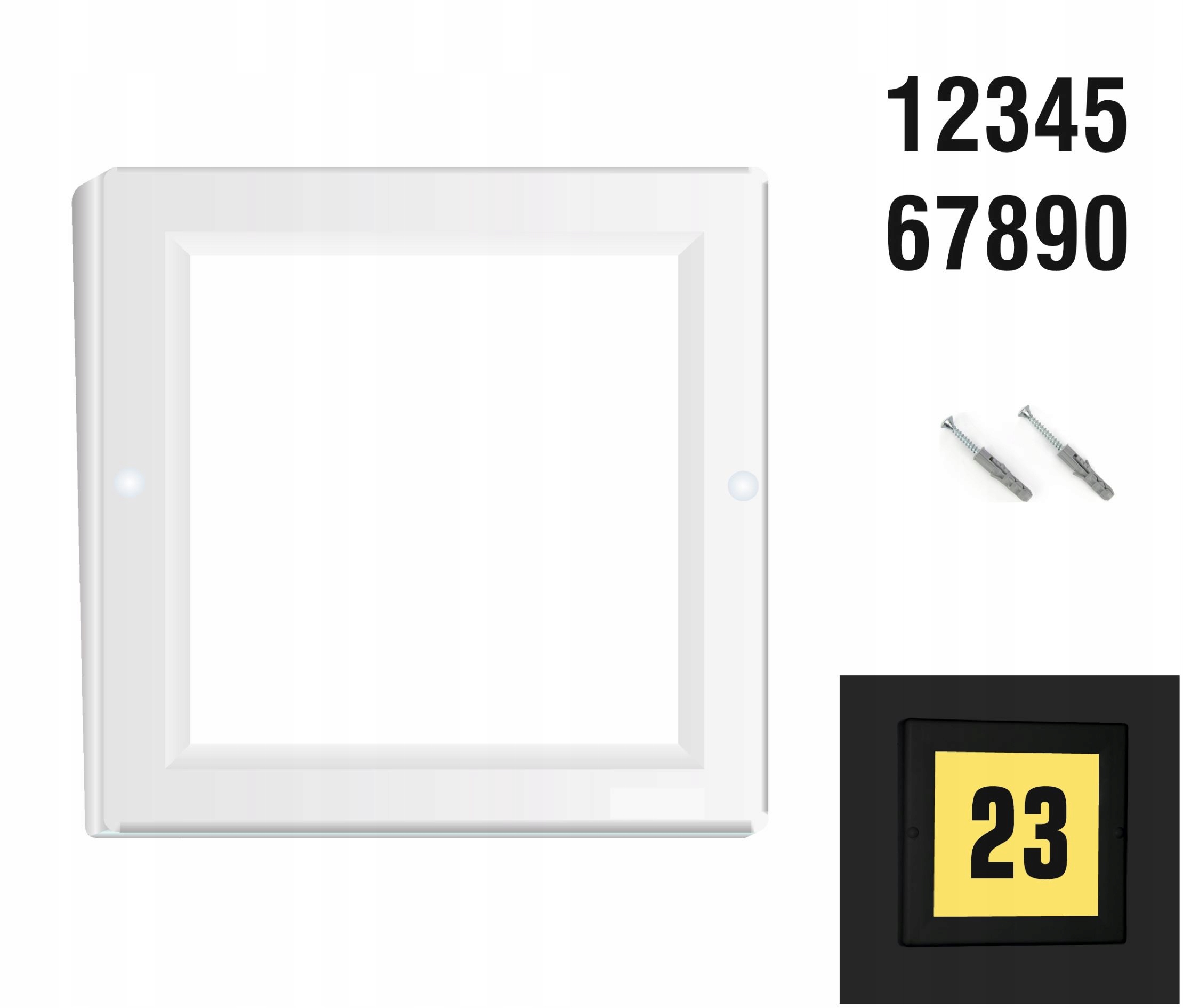 Lampa LED oświetlenie wejścia 4W 300lm numer domu Marka B&R