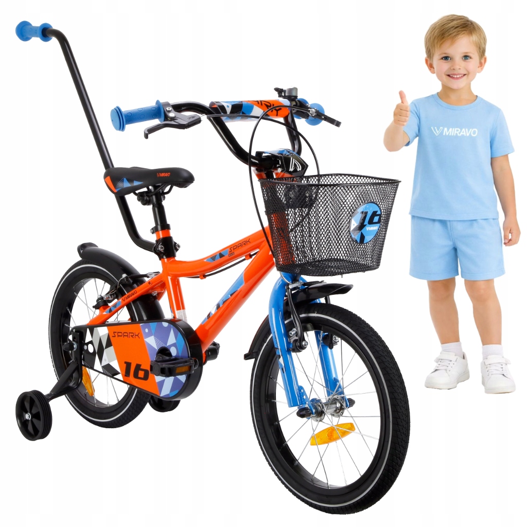 Rowerek Dziecięcy 16 Cali Miravo Aluminiowy Rower Dla Chłopca Lekki Gratisy