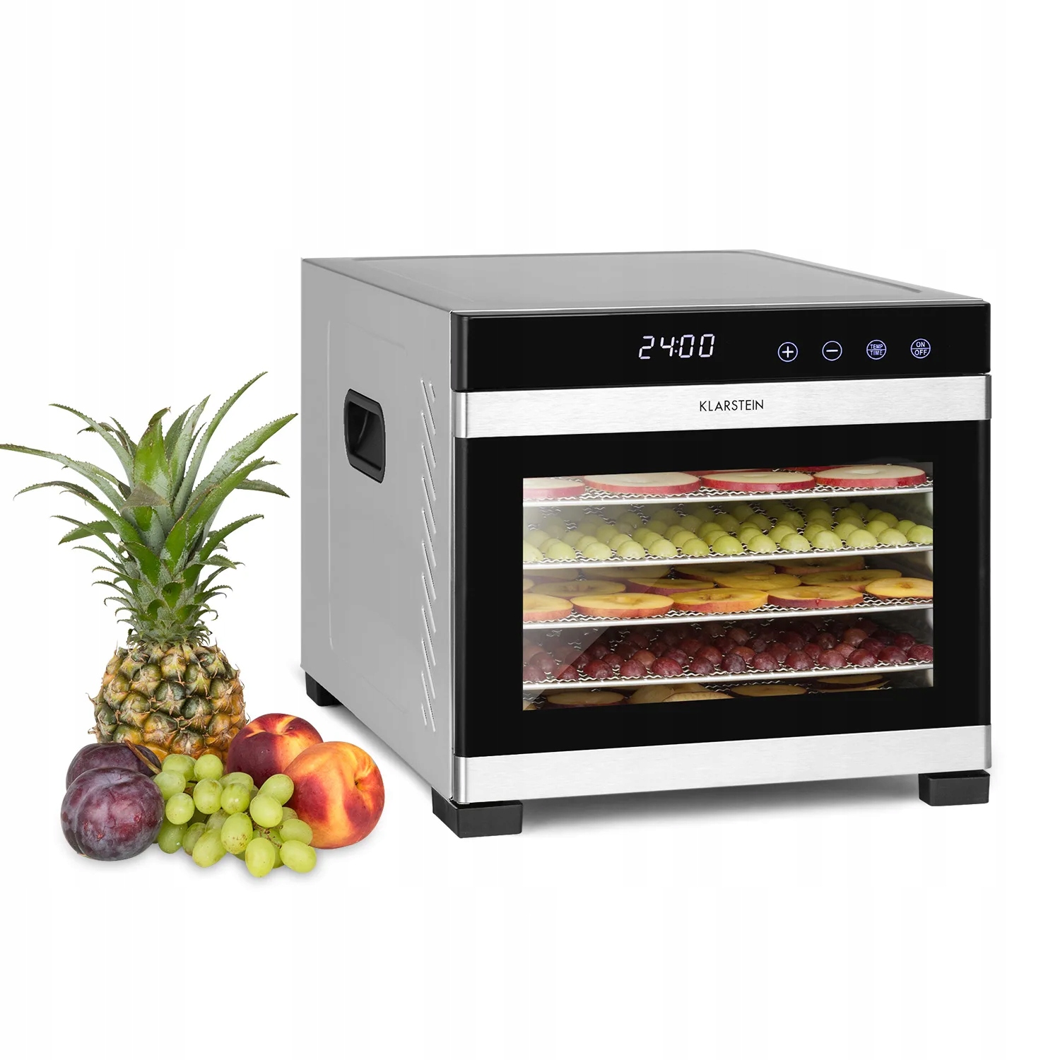 Duża Suszarka Spożywcza Do Grzybów Owoców Warzyw Ziół 650W Dehydrator 6 Sit