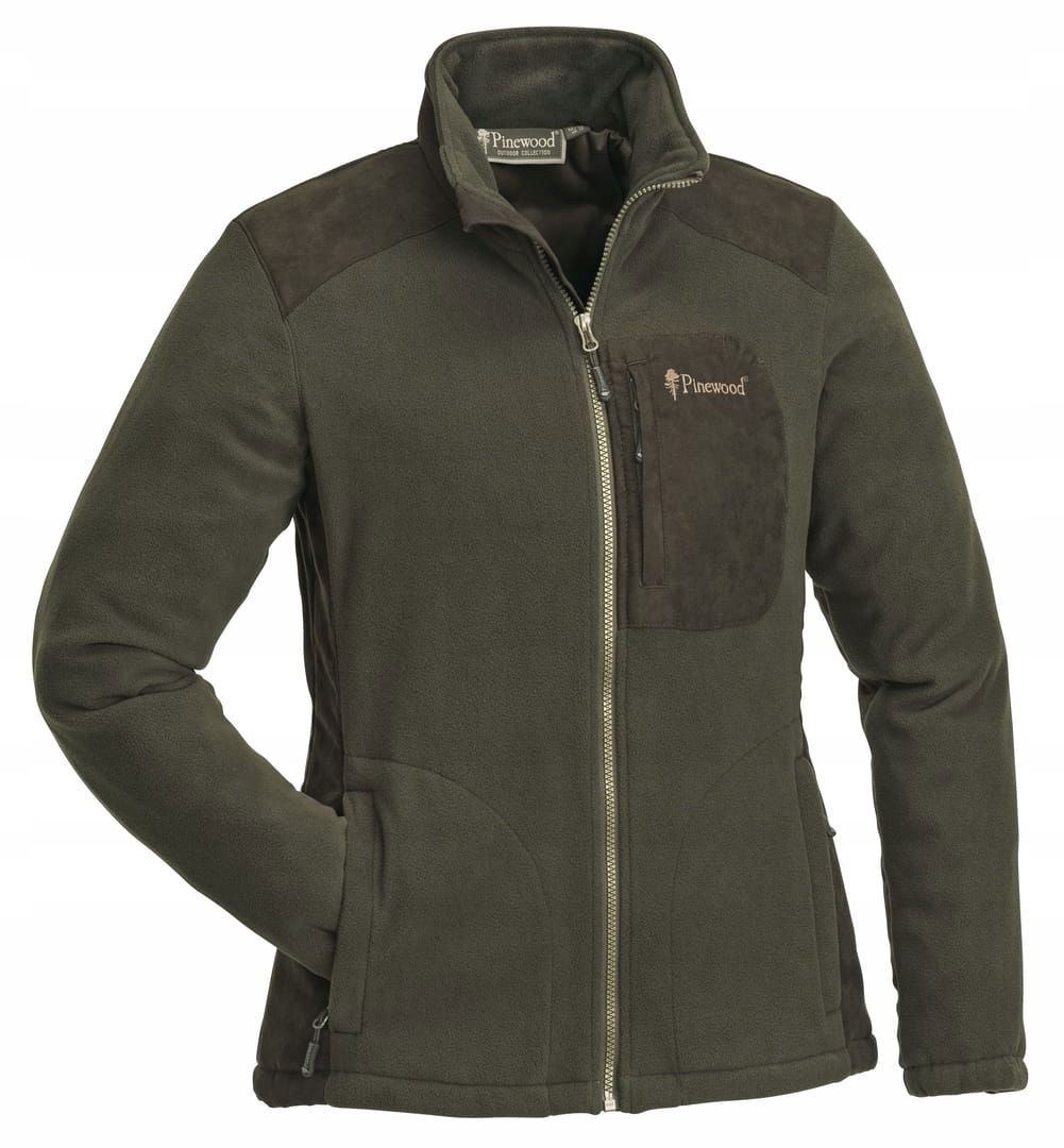 Damska kurtka polarowa Pinewood Wildmark Membrane 3066 Brąz Myśliwski S