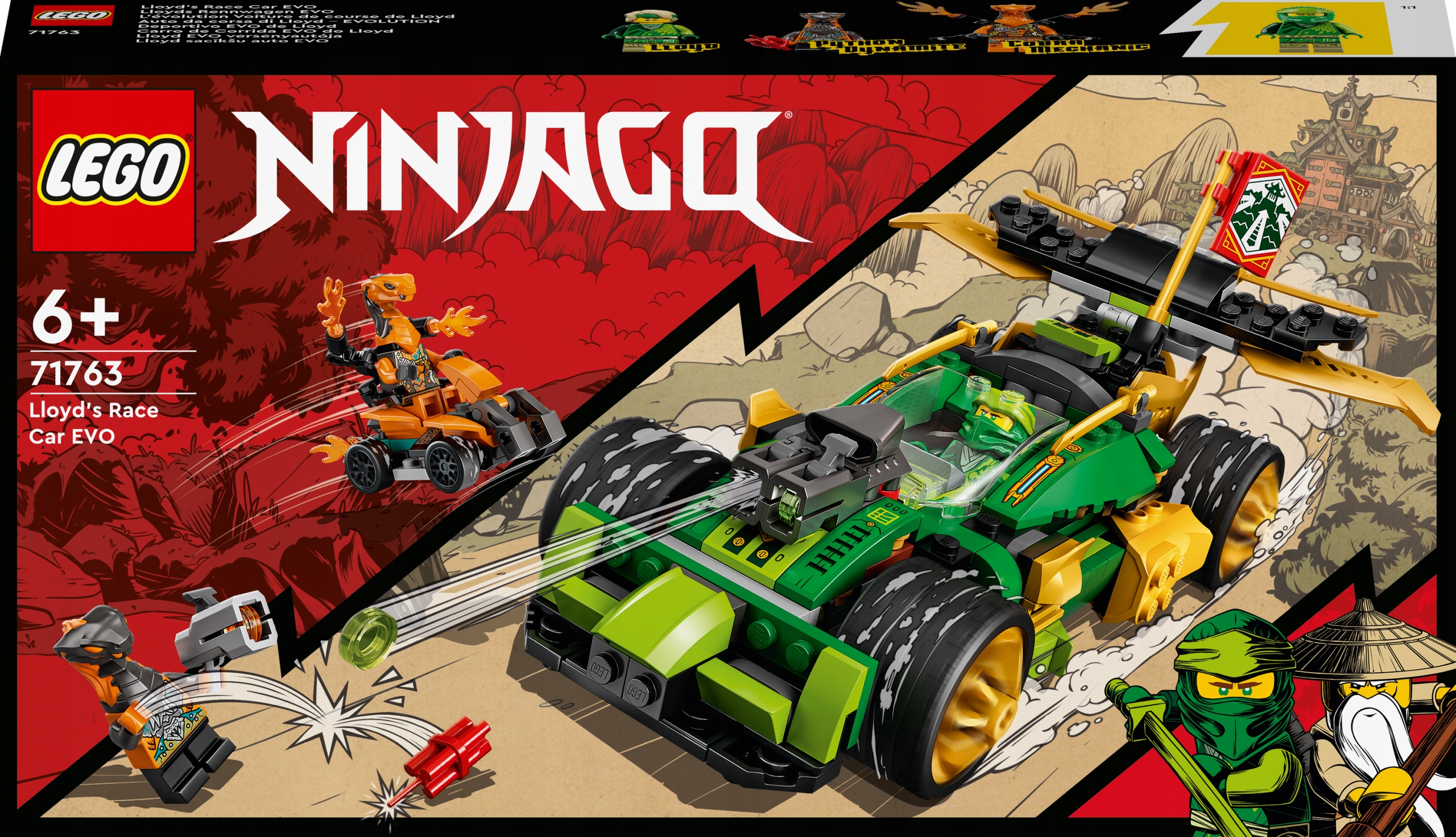 

Lego Ninjago Samochód wyścigowy Lloyda Evo 71763