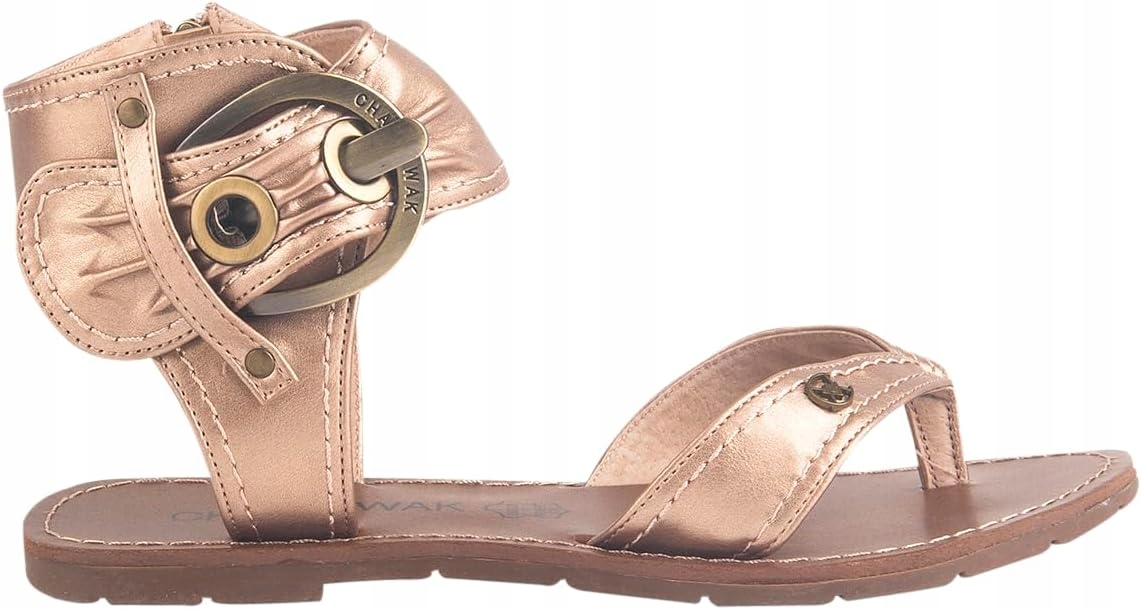 Chattawak Sandály Japonky S Kůží Zlaté 39 Jwa