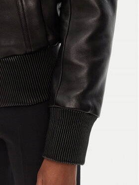 Balmain Kurtka skórzana Damskie czarny DF0TH275LC62