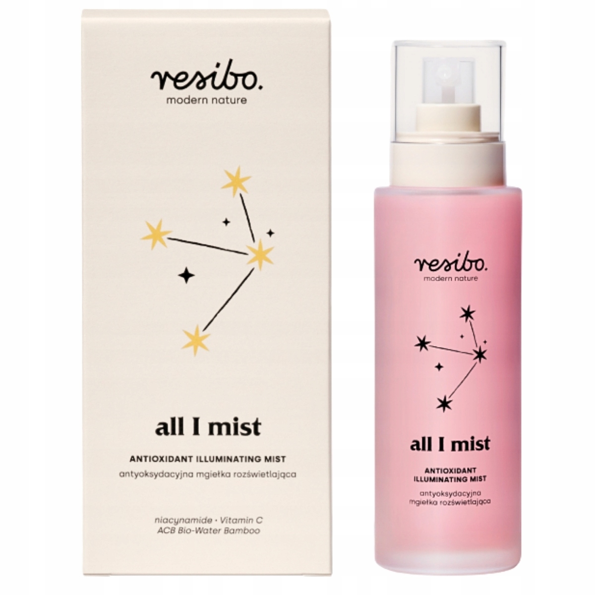 Resibo – All I Mist antioxidační rozjasňující mlha, 100 ml