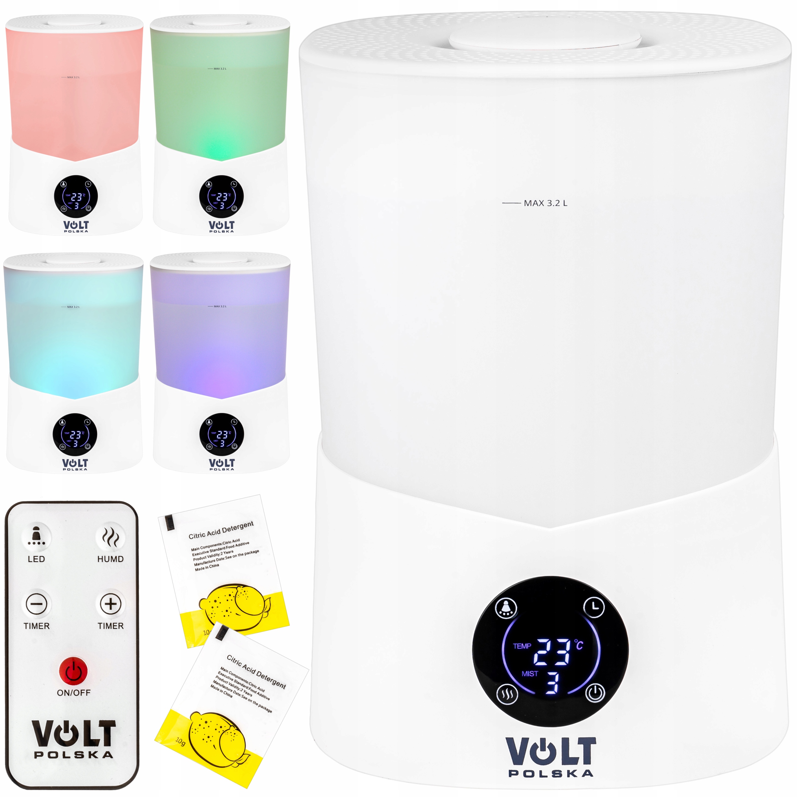 

Nawilżacz Powietrza Dyfuzor 3,2L Oczyszczacz Pilot