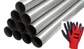 Trubka hliníkovaná výfuková trubka, průměr 89 mm, x 1 m dárek