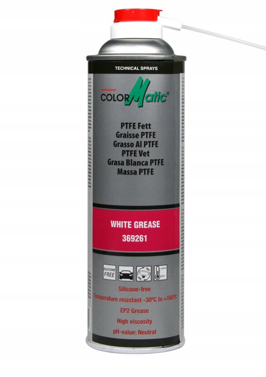 

Olej Smar Ptfe teflon w sprayu 500ml z rurką