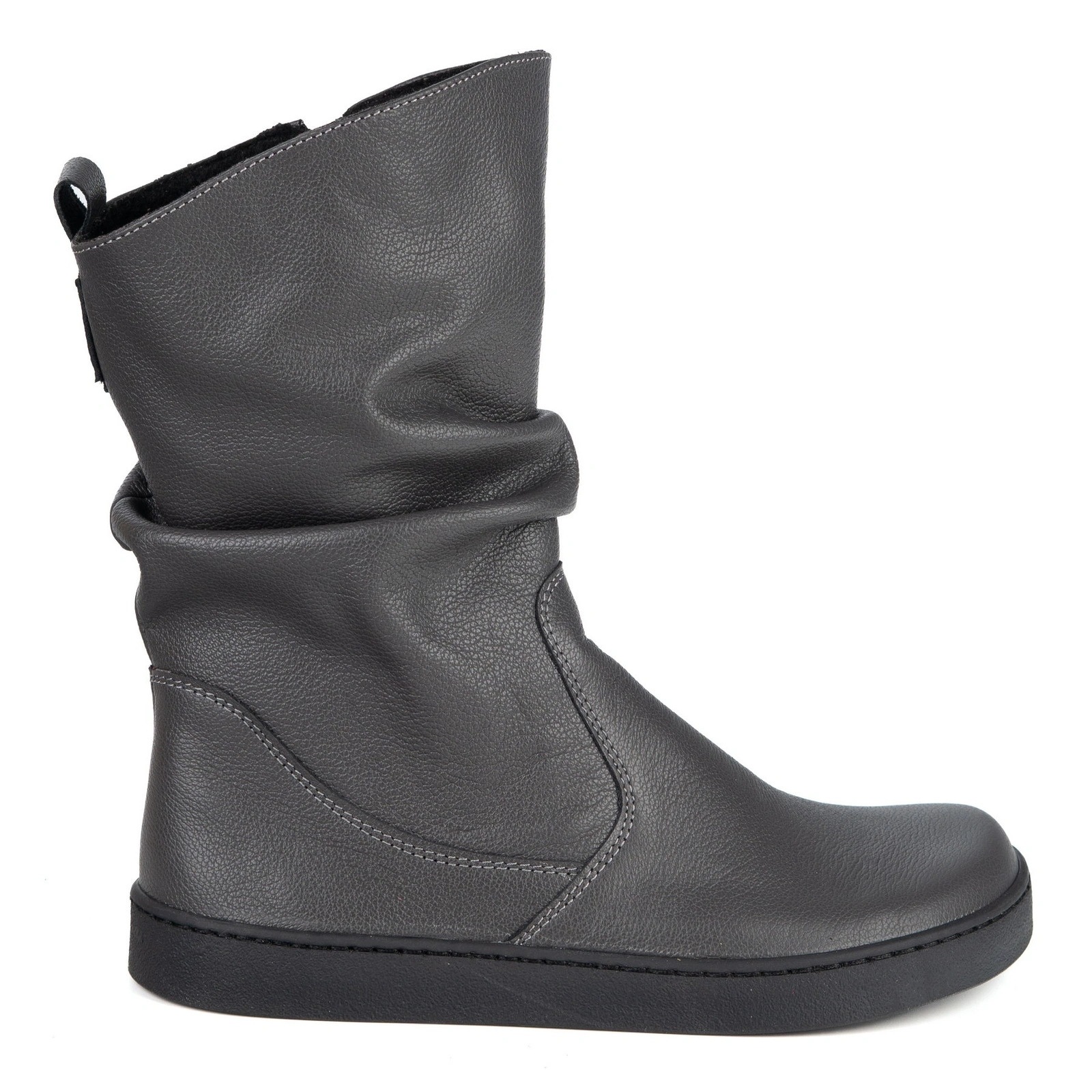 Dámské kotníkové boty barefoot boty Freja polské šedé lico 41