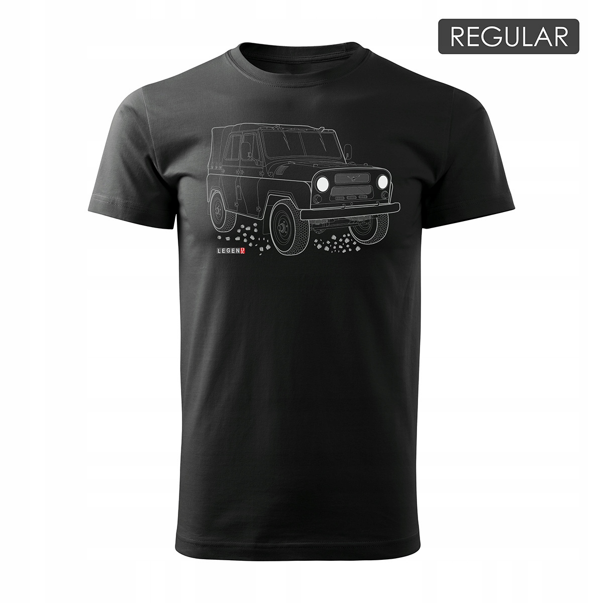 

Koszulka z samochodem Uaz 469 452 auto Prl 4x4