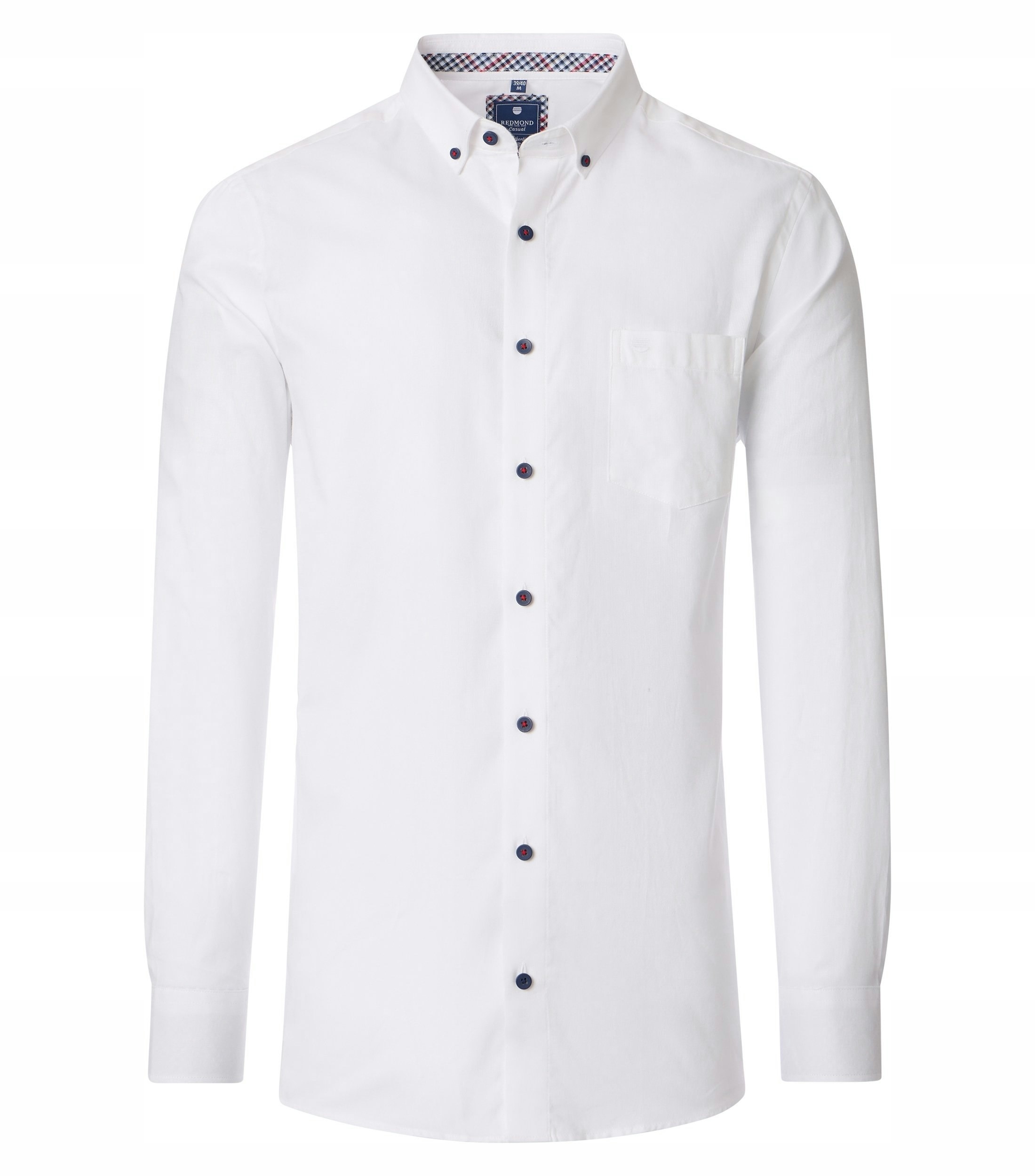 Redmond Velké Rozměry Ležérní Business Košile Bílá 2XL 144 cm