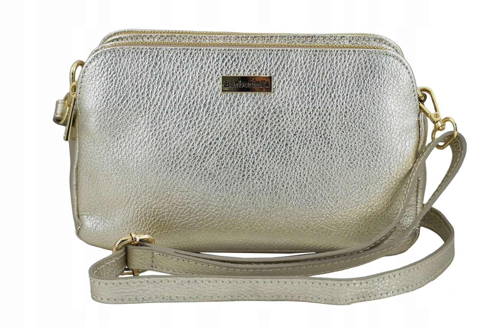 kabelka přes rameno Dámská metalizovaná kabelka zlatá