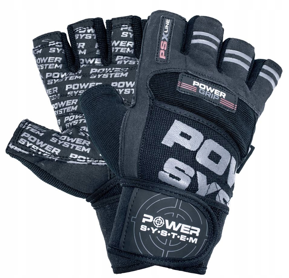 Rękawice na Siłownię Rękawiczki Profesjonalne skórzane Power Grip L