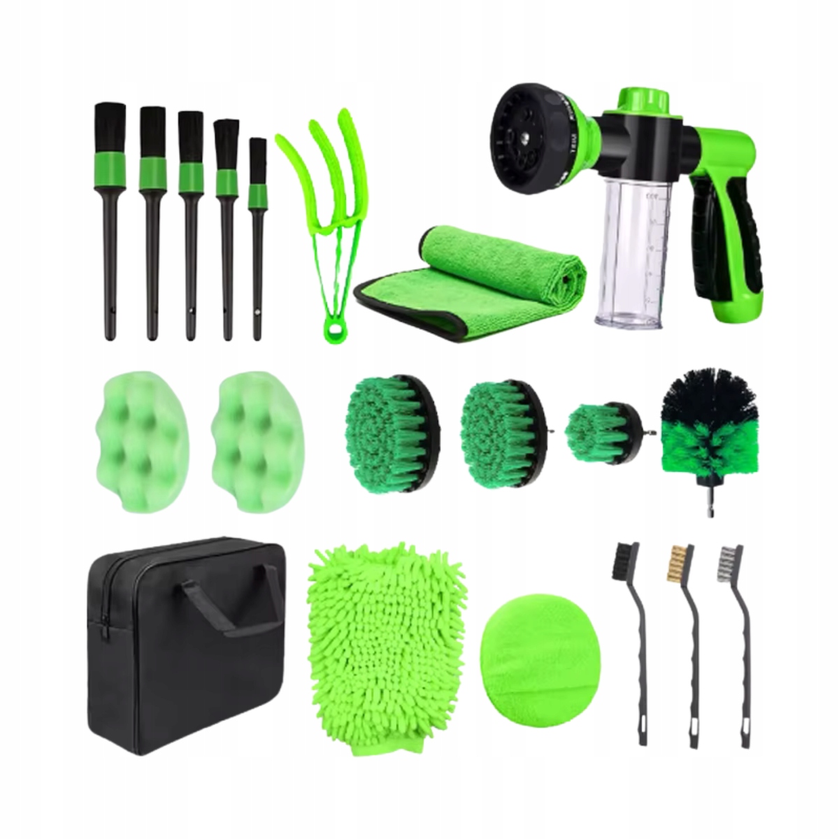 КОМПЛЕКТ ДЛЯ ДЕТАЛИЗАЦИИ АВТОМОБИЛЯ ДЛЯ ЧИСТКИ АВТОМОБИЛЯ ПЕНОРАСПЫЛИТЕЛЬ ДЛЯ ШЛАНГА 21 EL.