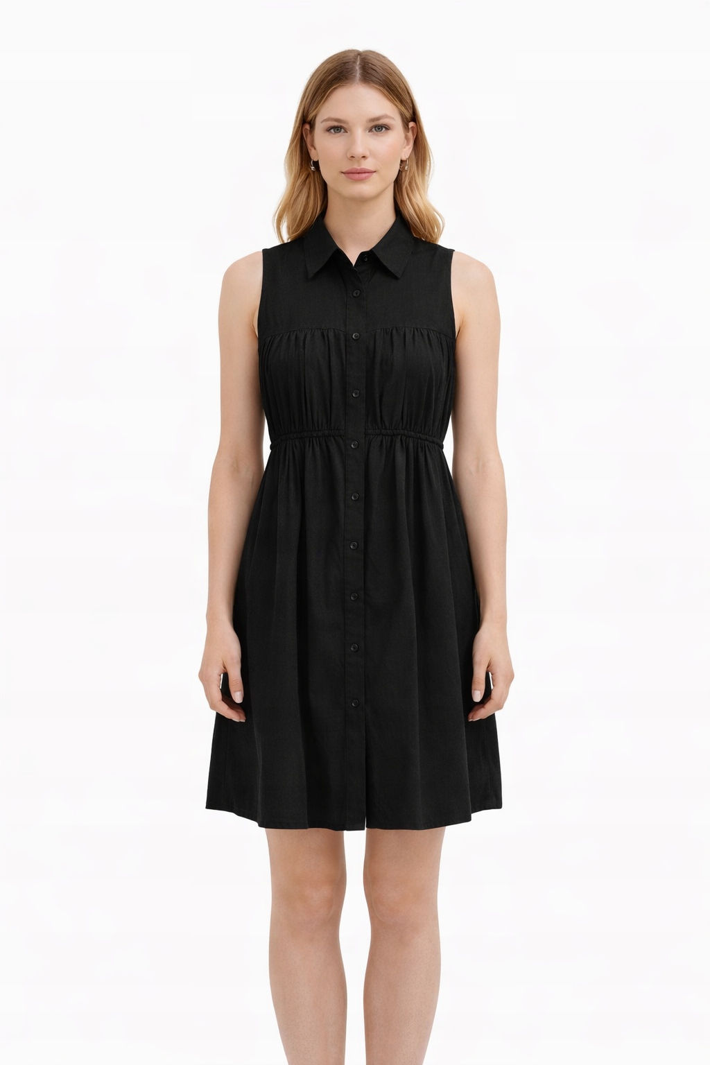 Patrizia Pepe Černé Šaty S Límečkem 40 I1K