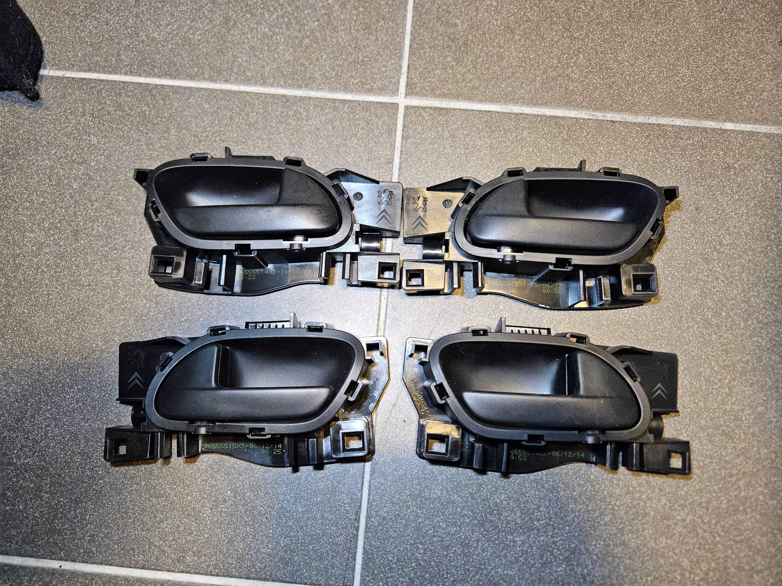 handle inner black CITROEN BERLINGO PEUGEOT PARTNER 2010-2017