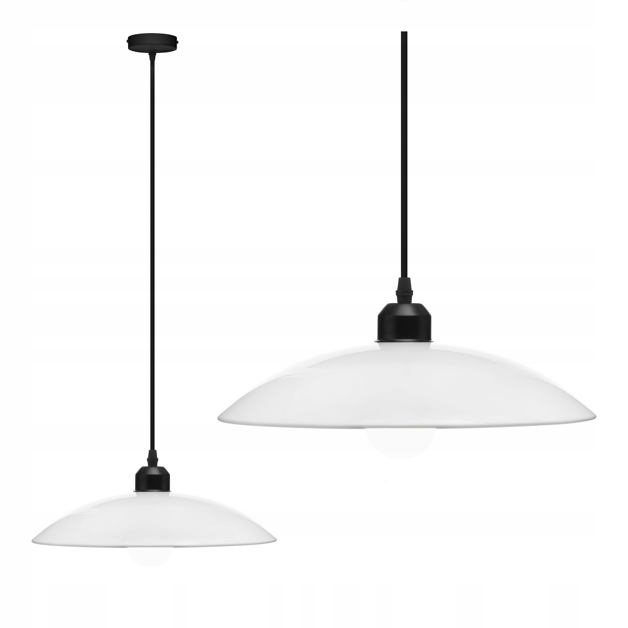 

Lampa Sufitowa Wisząca Industrialna Vintage Biała