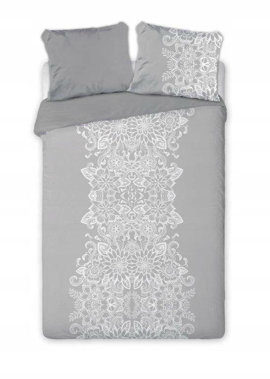 Povlečení 160x200 Elegant Glamour šedá bílá orientální ornamenty