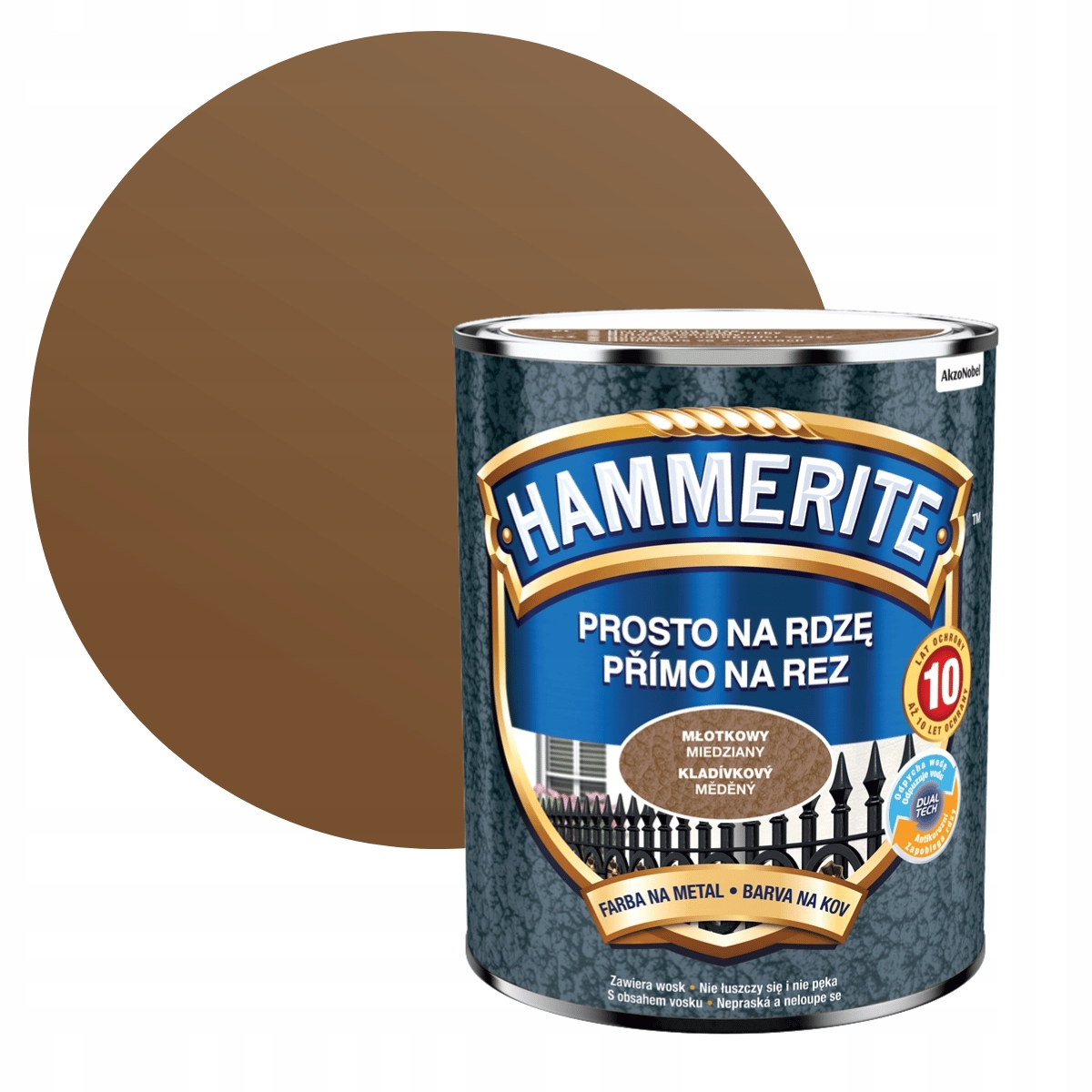 

Hammerite Na Rdzę 0,7L Miedziany Młotkowy