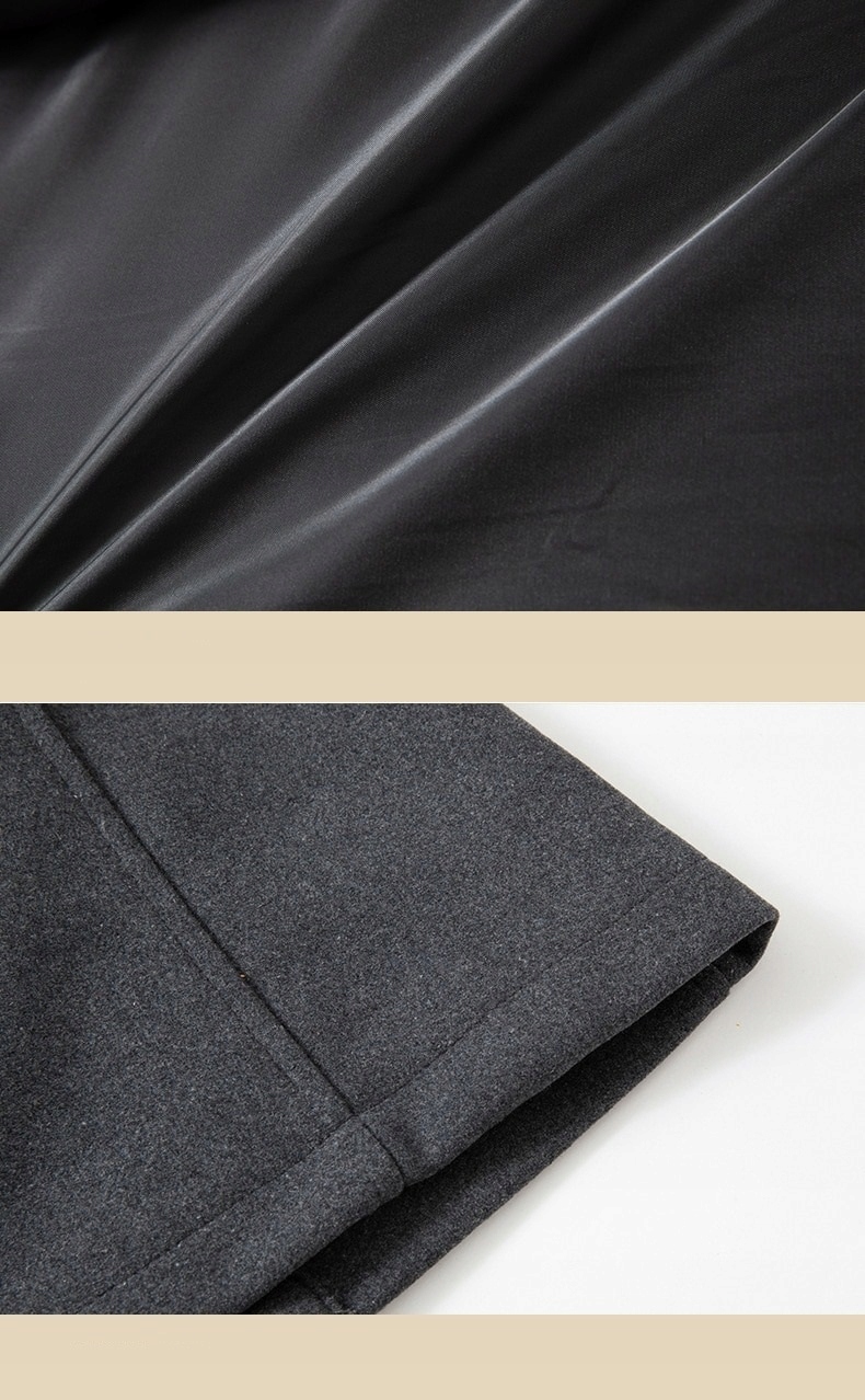 DŁUGI PŁASZCZ MĘSKI ZIMOWY JESIENNY WEŁNIANY Rozmiar M