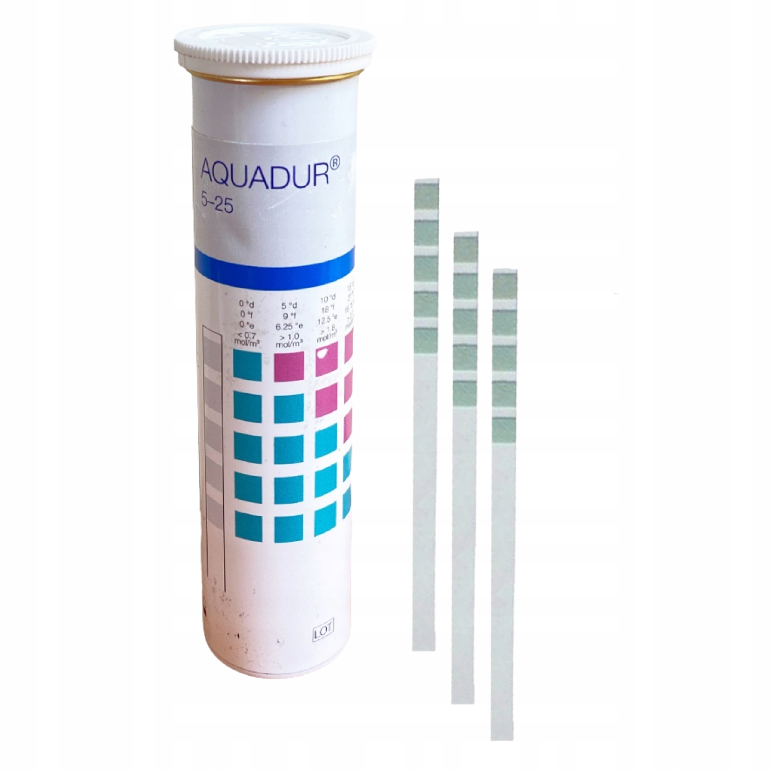 30szt Tester Jakości Twardości Wody Zestaw Test Paskowy Pasek Aquadur