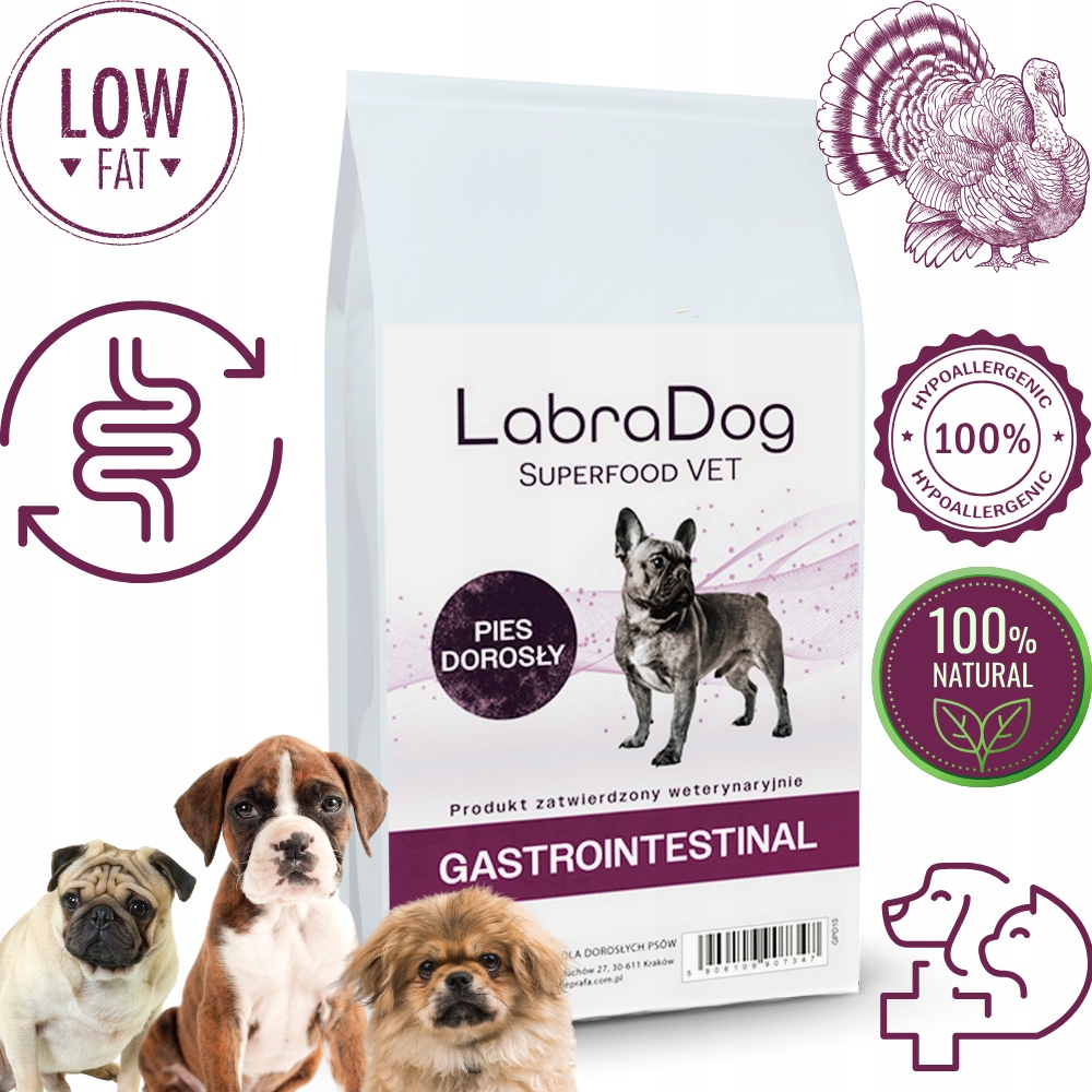 Levně LabraDog Superfood Hydrolyzovaná Krůta zabraňující nadýmání u psa 10 kg