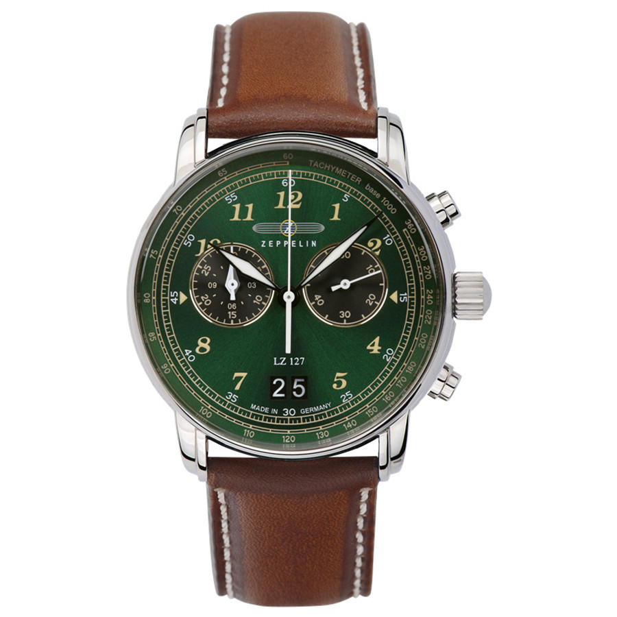 Pánské Hodinky Zeppelin 8684-4 hnědý řemínek