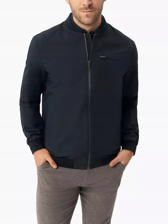 Pánská Bomber Přechodová Jarní Tmavě Modrá Volcano J-bazil M