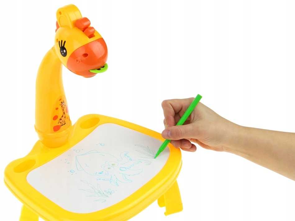 Projektor do Rysowania Żyrafka Rzutnik Nauki Malowania Stolik Slajdy Mazaki Głębokość produktu 7.5 cm