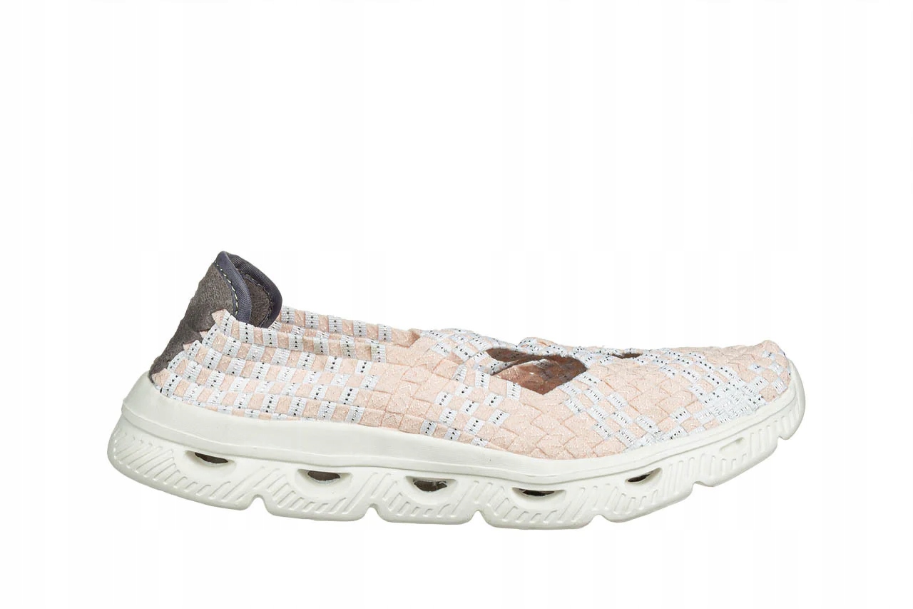 Półbuty Damskie Wsuwane Lekkie Na Lato Rock Djerba Light Nude r.40