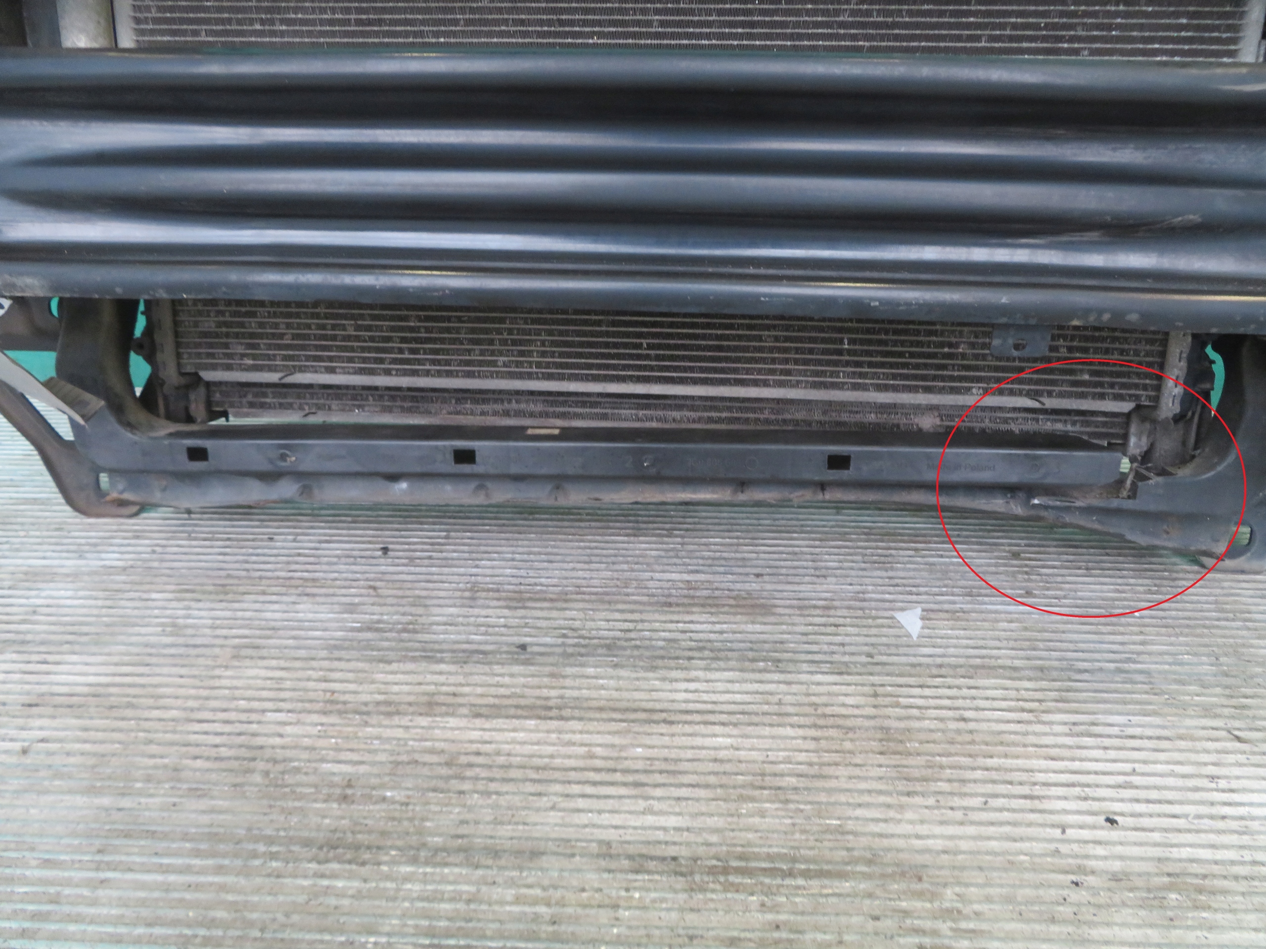 support panel for radiators pillar Z CHLODNICAMI VW CRAFTER 2.0 22R