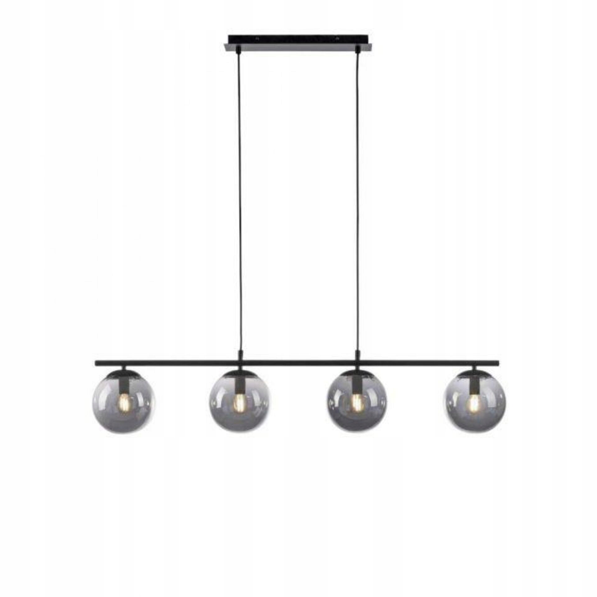 Stropné svietidlo Just Light Big Widow, 4xE14, čierne, nastaviteľná výška