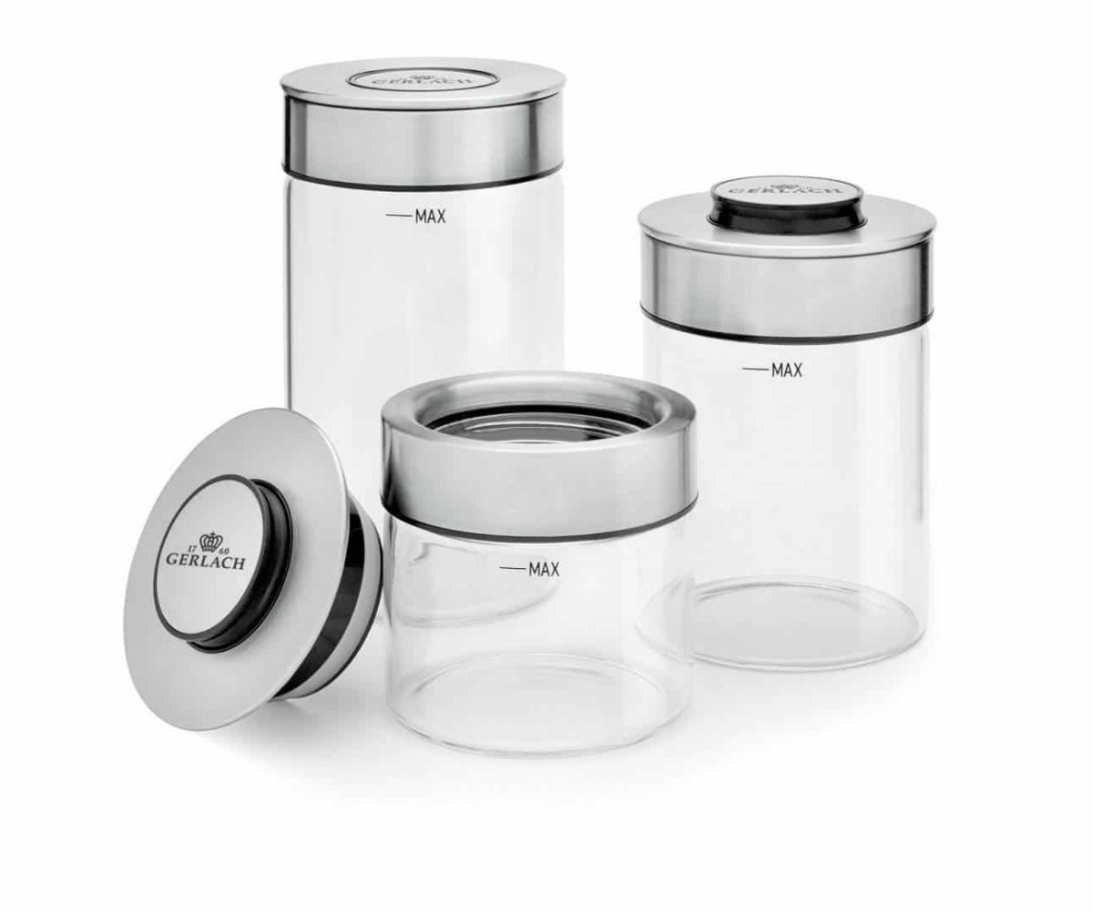 Sada nádob s oceľovým vekom Gerlach Ambiente 3 ks
