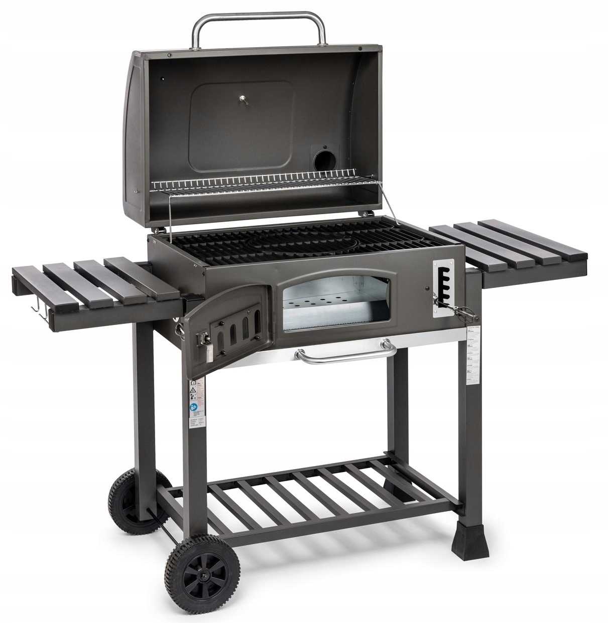 Grill węglowy Angular XXL ruszt żeliwny 70 x 46 cm Activa 11250C