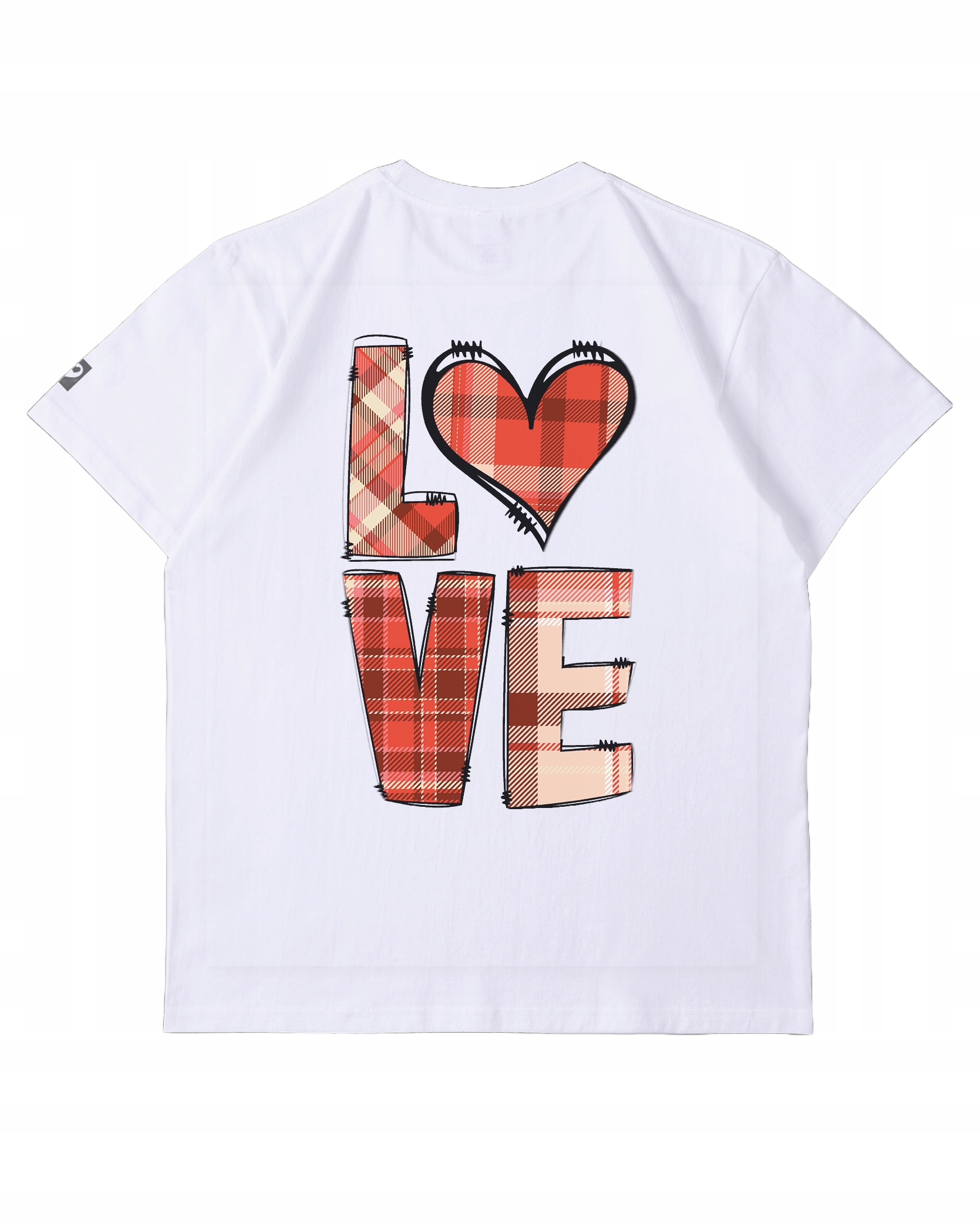 Tričko pánské Tlustý Premium oboustranný potisk Láska Srdce bílá XL