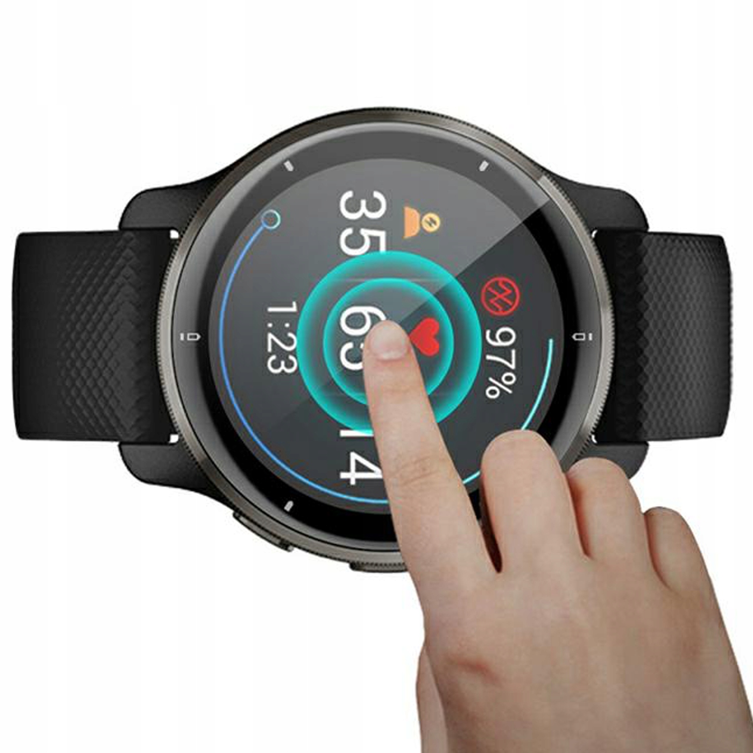 SZKŁO HARTOWANE SZKIEŁKO OCHRONNE PPMA DO GARMIN VENU 2 Z CZARNĄ RAMKĄ Stan opakowania oryginalne